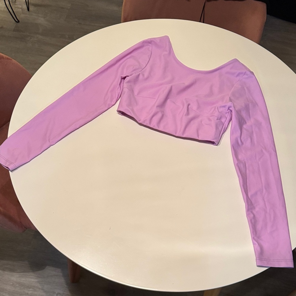 Manola Elegant Lavender Long Sleeve Blouse